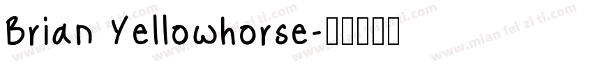 Brian Yellowhorse字体转换